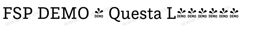 FSP DEMO - Questa L字体转换